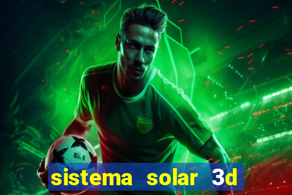 sistema solar 3d em movimento